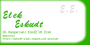 elek eskudt business card
